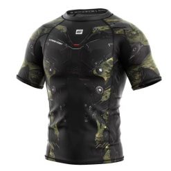 Koszulka Męska Rashguard MMA na Siłownię EXTREME HOBBY IRON FORCE. Czerwone bielizna termoaktywna EXTREME HOBBY, l, bez wzorów, z bawełny, na fitness i siłownię. Za 199.00 zł.