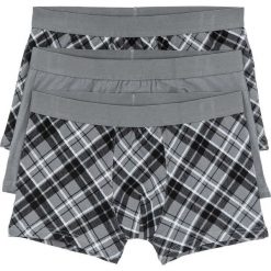 Bokserki (3 pary) bonprix dymny szary - biały w kratę. Bokserki marki KALENJI. Za 23.97 zł.
