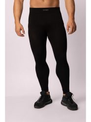 Spaio Legginsy termiczne "Merino" w kolorze czarnym rozmiar: XL. Czarne legginsy długie sportowe Spaio, xl, bez wzorów, z materiału, outdoorowe. Za 215.71 zł.