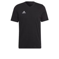 Entrada 22 Tee. Czarne t-shirty sportowe Adidas, bez wzorów, bez ramiączek, do piłki nożnej. Za 69.00 zł.