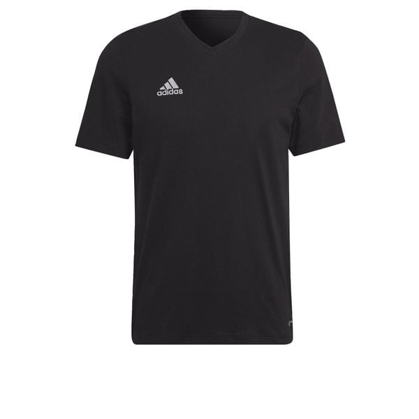 Entrada 22 Tee. Czarne t-shirty sportowe Adidas, bez wzorów, z bawełny, bez ramiączek, do piłki nożnej. Za 68.00 zł.