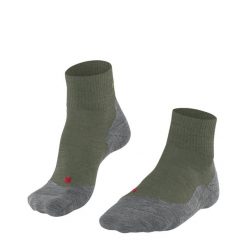 Krótkie skarpety Falke TK5 Wander. Zielone skarpety Falke, bez wzorów, z materiału. Za 151.00 zł.