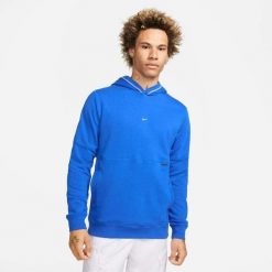 Bluza sportowa męska Nike NK Strike 22 PO Hoody M. Białe bluzy z kapturem Nike, l, bez wzorów, z kapturem. W wyprzedaży za 321.65 zł.