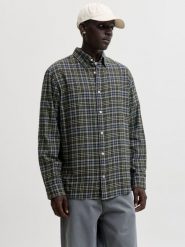 Jack & Jones koszula flanelowa Mężczyźni Regular Fit Bawełna (100%) zielony, XL. Zielone koszule Jack & Jones, m, bez wzorów, z bawełny, bez kołnierzyka, bez ramiączek. Za 199.95 zł.