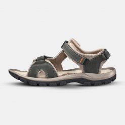 Sandały turystyczne męskie Quechua nh500. Brązowe sandały QUECHUA, z nubiku, bez zapięcia. Za 129.99 zł.