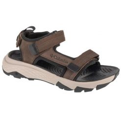 Sandały Columbia Peakfreak Rush Sandal Lea 2121251231 brązowe. Brązowe sandały z gumy, bez zapięcia. Za 445.80 zł.