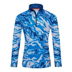 Bluza narciarska Męska Gareth & Lucas The One Hundred and Five. Niebieskie bluzy z polaru GARETH & LUCAS, na zimę, m, bez wzorów, z elastanu, bez kaptura. Za 229.99 zł.