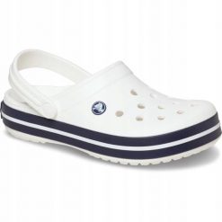 Chodaki Klapki Unisex Crocband 11016 Clog 48-49. Białe klapki Crocs, z materiału. Za 231.99 zł.