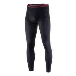 Legginsy wełniane z długą nogawką męskie Brubeck ACTIVE WOOL. Czarne legginsy długie sportowe Brubeck, l, bez wzorów, z elastanu, trekkingowe. Za 183.49 zł.