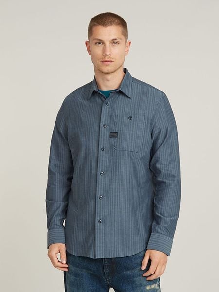 G-Star Koszula w kolorze niebieskim rozmiar: XL. Niebieskie koszule G-Star, xl, bez wzorów, z bawełny, bez kołnierzyka, bez ramiączek. Za 154.07 zł.