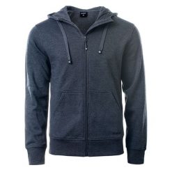 Bluza męska z kapturem Hi-Tec Silian II - ciemnoszara, Rozmiar M. Szare bluzy z kapturem Hi-tec, m, bez wzorów, z polaru, z kapturem. Za 104.99 zł.