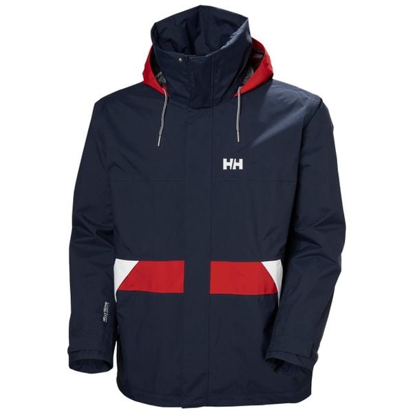 Kurtka wodoodporna Helly Hansen Koster. Niebieskie kurtki Helly Hansen, m, bez wzorów, bez kaptura. W wyprzedaży za 818.50 zł.