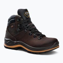 Buty trekkingowe męskie Grisport 13701D28T. Brązowe buty turystyczne Grisport, bez wzorów, z materiału, bez zapięcia, trekkingowe. Za 539.99 zł.