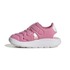 Sandały ADIDAS WATER Rose. Czerwone sandały Adidas, z tkaniny, bez zapięcia. Za 129.00 zł.