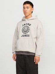 Jack & Jones Bluza "Victo" w kolorze kremowym rozmiar: S. Brązowe bluzy z kapturem Jack & Jones, s, bez wzorów, z bawełny, z kapturem. Za 91.77 zł.