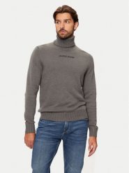 Guess Golf M4BR35 Z3HN2 Szary Regular Fit. Szare golfy Guess, m, z aplikacjami, z syntetyku, bez kołnierzyka, bez ramiączek. Za 429.99 zł.