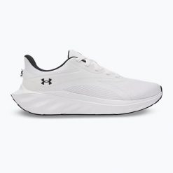 Buty do biegania męskie Under Armour Ascend white/black/distant gray. Białe buty do biegania Under Armour, bez wzorów, bez zapięcia, do biegania. Za 299.99 zł.