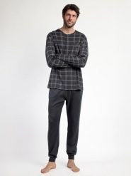 Admas Piżama "Admas classic" w kolorze czarnym rozmiar: XXL. Czarne piżamy admas, xxl, bez wzorów, z bawełny, bez ramiączek. Za 130.99 zł.