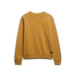 Bluza Superdry Vintage Athletic. Żółte bluzy bez kaptura Superdry, l, bez wzorów, z dresówki, bez kaptura. Za 344.20 zł.