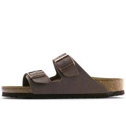 Klapki Birkenstock Arizona Mocca Dorosłych. Brązowe klapki Birkenstock, z materiału. Za 435.90 zł.
