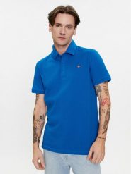 Napapijri Polo Eolanos 3 NP0A4GB3 Niebieski Regular Fit. Niebieskie koszulki polo Napapijri, m, bez wzorów, z bawełny, bez kołnierzyka, bez ramiączek. Za 189.99 zł.