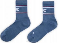 Skarpety tenisowe Diadora Socks Court. Niebieskie skarpety Diadora, bez wzorów, z elastanu. Za 42.99 zł.