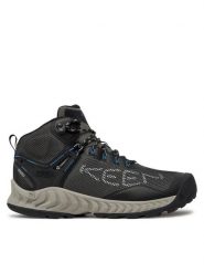 Keen Trekkingi Nxis Evo Mid Wp 1026108 Szary. Szare botki sznurowane Keen, bez wzorów, z materiału, bez obcasa, bez zapięcia. Za 439.00 zł.