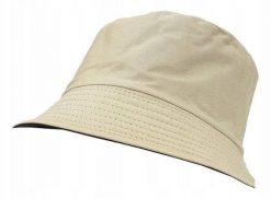 Beżowo-Czarny Letni Kapelusz Rybacki, Bawełniany, Czapka Rybaczka, Wędkarski -Pako Jeans- Dwustronny. Brązowe czapki zimowe Pako Jeans, bez wzorów, z bawełny. Za 35.00 zł.