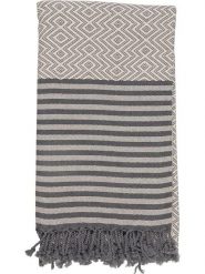 Samimi Chusta hammam w kolorze szarym - 180 x 100 cm rozmiar: onesize. Szare szaliki Samimi, bez wzorów, z bawełny. Za 52.99 zł.