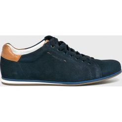 Wojas - Półbuty. Niebieskie eleganckie półbuty Wojas, bez wzorów, z gumy, bez obcasa, na obcasie, bez zapięcia. W wyprzedaży za 259.90 zł.