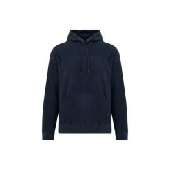 Oversizowa bluza z kapturem z mikropolaru z recyklingu Kariban. Niebieskie bluzy z kapturem KARIBAN, m, bez wzorów, z bawełny, z kapturem. Za 154.00 zł.