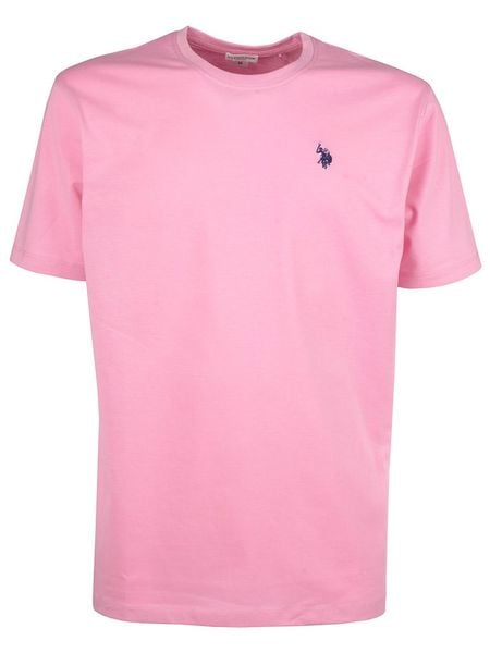 U.S. Polo Assn. Koszulka w kolorze jasnoróżowym rozmiar: XL. Różowe bezrękawniki U.S. Polo Assn., s, bez wzorów, z bawełny, bez kołnierzyka, bez ramiączek. Za 74.81 zł.