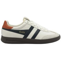Sneakersy ze skóry Gola Cyclone. Białe buty sportowe casual Gola, bez wzorów, ze skóry, bez zapięcia. Za 455.00 zł.