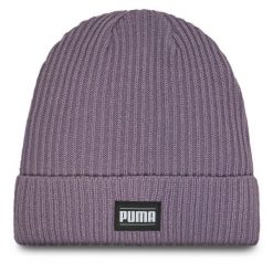Czapka Puma. Fioletowe czapki zimowe Puma, bez wzorów. Za 99.99 zł.