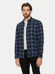 Blend Koszula 20717421 Granatowy Slim Fit. Niebieskie koszule Blend, m, bez wzorów, z bawełny, bez kołnierzyka, bez ramiączek. Za 79.99 zł.