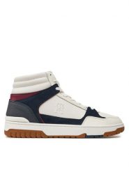 Tommy Hilfiger Sneakersy Basket Street FM0FM05210 Biały. Białe buty sportowe casual Tommy Hilfiger, bez wzorów, ze skóry, bez zapięcia. Za 419.99 zł.
