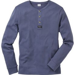 Shirt z długim rękawem Regular Fit bonprix niebieski dżins. Bluzki z długim rękawem marki ASICS. Za 32.99 zł.