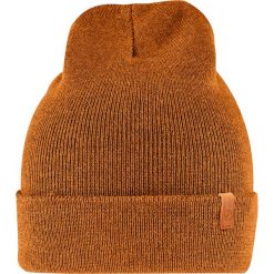 Klasyczna Dzianinowa Czapka Fjall Raven Dorosłych. Brązowe czapki zimowe Fjällräven, bez wzorów, z dzianiny. Za 188.99 zł.