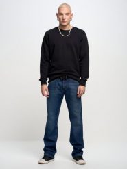 Bluza męska czarna Marltones 906. Czarne bluzy BIG STAR, l, bez wzorów, z jeansu, bez kaptura. Za 199.99 zł.