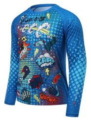 Protective Koszulka kolarska "Boom" w kolorze niebieskim ze wzorem rozmiar: M. Niebieskie t-shirty sportowe Protective, bez wzorów, z materiału, bez ramiączek, rowerowe. Za 87.95 zł.