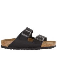 Birkenstock Skórzane klapki "Arizona" w kolorze czarnym rozmiar: 46. Czarne klapki Birkenstock. Za 484.31 zł.