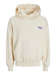 Jack & Jones Bluza w kolorze kremowym rozmiar: XL. Brązowe bluzy Jack & Jones, xl, bez wzorów, z kapturem. Za 70.41 zł.