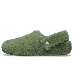 Klapki Crocs Classic Cozzzy Slipper Dorośli. Zielone klapki Crocs, z materiału. Za 298.99 zł.