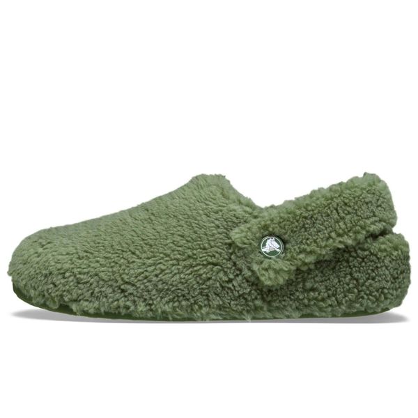 Klapki Crocs Classic Cozzzy Slipper Dorośli. Zielone klapki Crocs, z materiału. Za 298.99 zł.