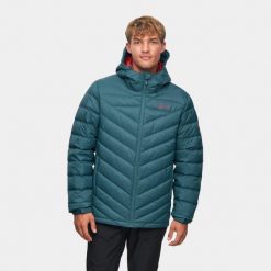 Kurtka puchowa męska Alpinus Monviso. Niebieskie kurtki Alpinus, m, bez wzorów, z puchu, bez kaptura. Za 489.00 zł.