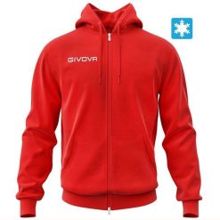 Givova Unisex Czerwony 2XL Bluza Sportowa - Komfort i Styl. Czerwone bluzy z polaru Givova, xl, bez wzorów, z bawełny, bez kaptura. Za 201.00 zł.