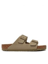 Birkenstock Klapki Arizona Birko-Flor 1027704 Khaki. Brązowe klapki Birkenstock, ze skóry. Za 379.99 zł.