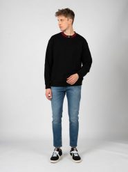 Diesel Bluza "S-Kraks" | A08525-0CJAD | Mężczyzna | Czarny. Czarne bluzy Diesel, l, bez wzorów, z bawełny, bez kaptura. W wyprzedaży za 479.00 zł.