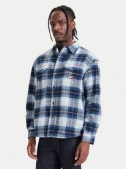 Tommy Jeans Kurtka koszulowa DM0DM23616 Granatowy Regular Fit. Niebieskie kurtki Tommy Jeans, m, bez wzorów, z jeansu, bez kaptura. Za 529.99 zł.