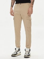 Jack&Jones Joggery Marco 12186889 Beżowy Slim Fit. Brązowe joggery i bojówki Jack&Jones, m, bez wzorów, z bawełny. Za 119.99 zł.